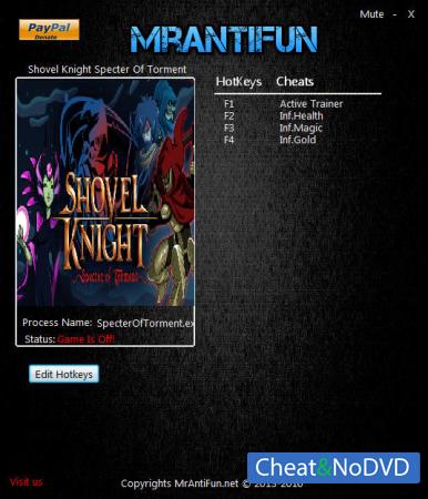 Shovel Knight: Specter of Torment  Trainer +3 v04.12.2017 {MrAntiFun}