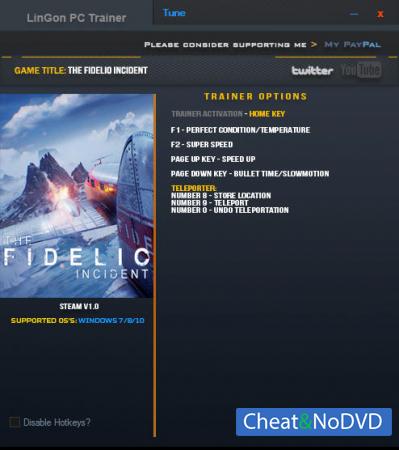 The Fidelio Incident  Trainer +6 v1.0 {LinGon}