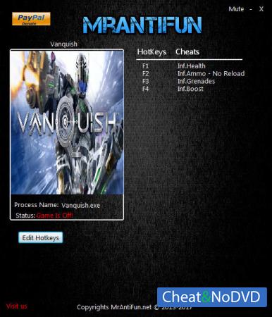 Vanquish  Trainer +5 v1.00 {MrAntiFun}