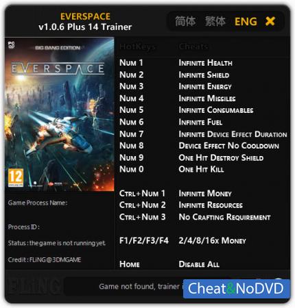 Everspace  Trainer +14 v1.0.6 {FLiNG}