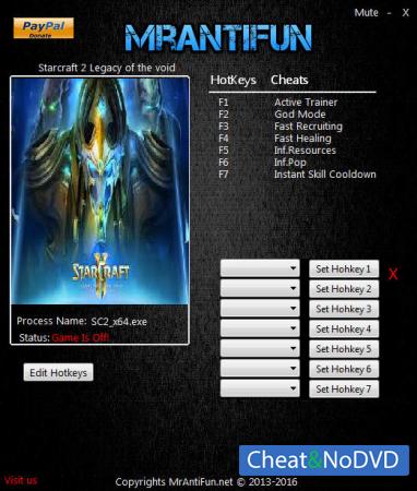 StarCraft 2: Legacy of the Void  Trainer +6 v3.14.0.53644 64Bit {MrAntiFun}