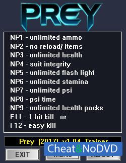 Prey 2017  Trainer +12 v1.04 {dR.oLLe}