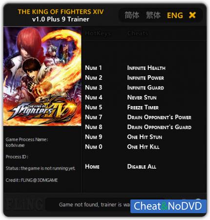 The King of Fighters 14  Trainer +9 v1.0 {FLiNG}