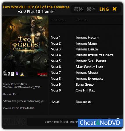 Two Worlds 2  Trainer +10 v2.0 {FLiNG}