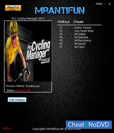 Pro Cycling Manager 2017  Trainer +6 v1.0.2.3 {MrAntiFun}