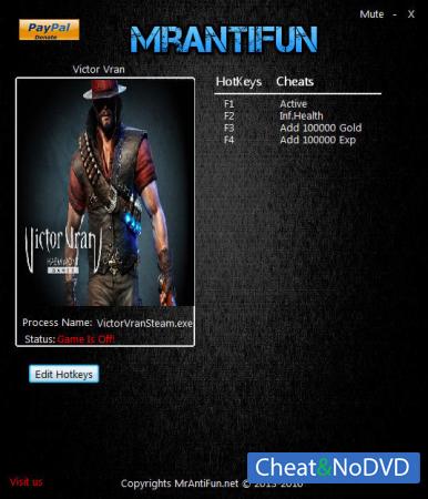 Victor Vran  Trainer +3 v2.06 {MrAntiFun}