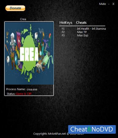 Crea  Trainer +4 v0.31.1 {MrAntiFun}