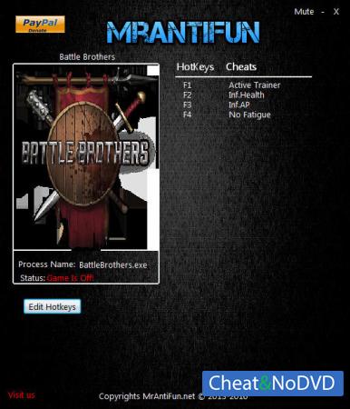 Battle Brothers  Trainer +3 v1.0.0.1 {MrAntiFun}