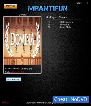 Domina  Trainer +3 v1.0.40 {MrAntiFun}