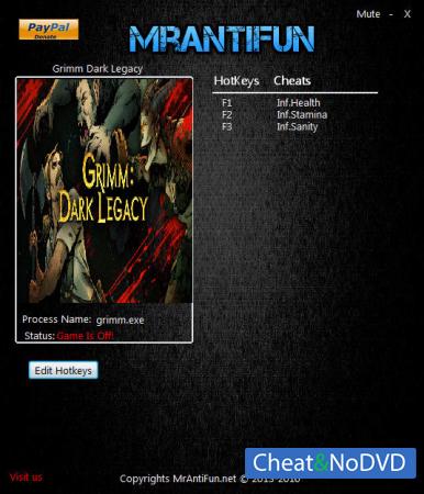 Grimm: Dark Legacy  Trainer +3 v11.20.2016 64bit {MrAntiFun}