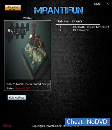 Wartile  Trainer +3 v0.4.5.2 {MrAntiFun}