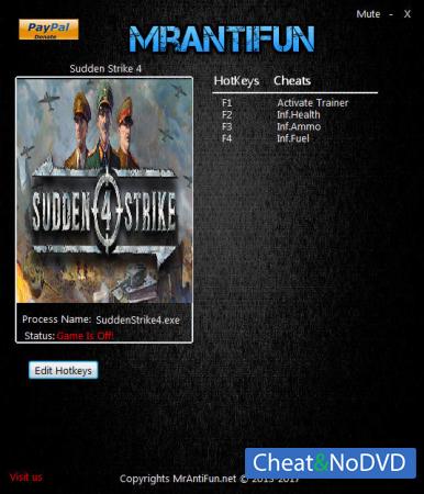 Sudden Strike 4  Trainer +3 Build 17912 {MrAntiFun}