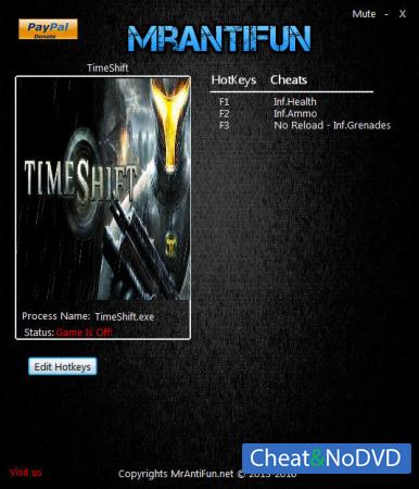 TimeShift  Trainer +4 v1.00 {MrAntiFun}