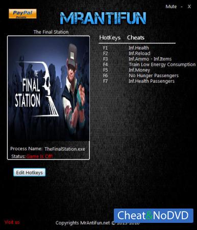 The Final Station  Trainer +8 v1.02 {MrAntiFun}