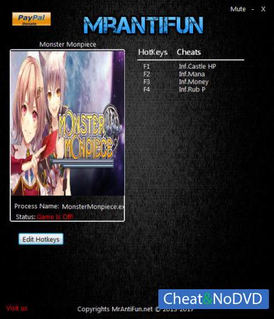 Monster Monpiece  Trainer +4 v1.01 {MrAntiFun}