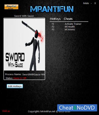 Sword With Sauce  Trainer +2 v1.5.7 {MrAntiFun}