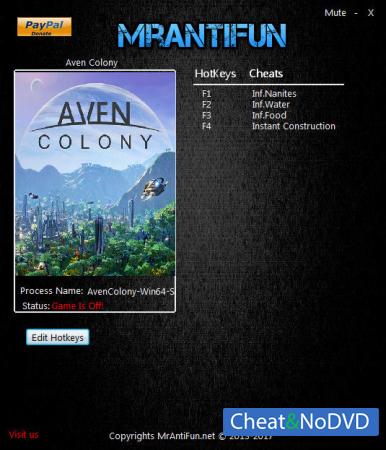 Aven Colony  Trainer +4 v1.0.20155 {MrAntiFun}