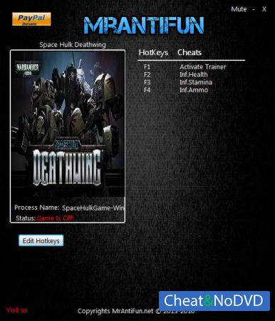 Space Hulk Deathwing  Trainer +3 v1.70 {MrAntiFun}