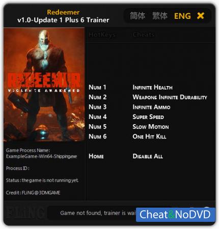 Redeemer  Trainer +6 v1.0 Update 1 {FLiNG}