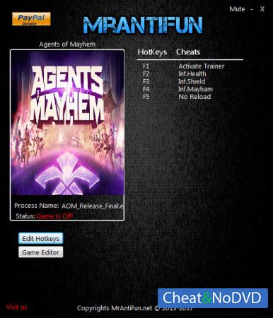 Agents of Mayhem  Trainer +10 v08.24.2017 {MrAntiFun}