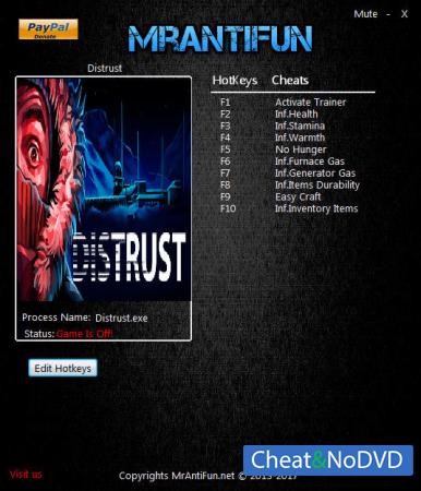 Distrust  Trainer +9 v1.00 {MrAntiFun}