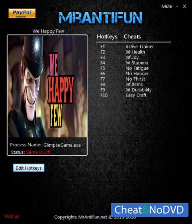 We Happy Few  Trainer +9 v44631 {MrAntiFun}