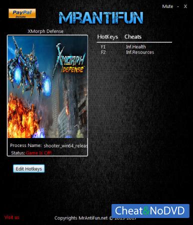 X-Morph: Defense  Trainer +2 v1.00 {MrAntiFun}