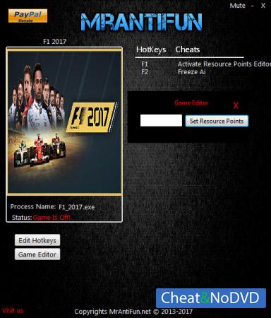 F1 2017  Trainer +2 v1.06 {MrAntiFun}