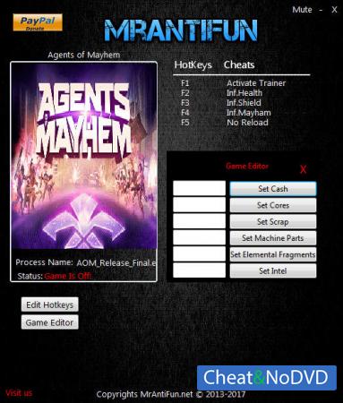 Agents of Mayhem  Trainer +10 v09.11.2017 {MrAntiFun}