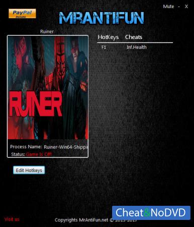 RUINER  Trainer +1 v1.00 {MrAntiFun}