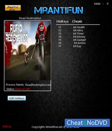 Road Redemption  Trainer +7 v10.13.2017 64bit {MrAntiFun}