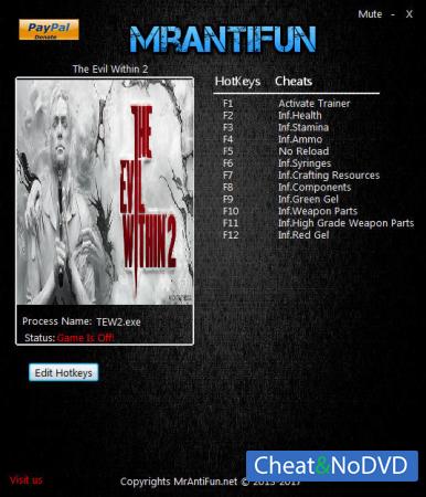 The Evil Within 2  Trainer +11 v1.00 {MrAntiFun}