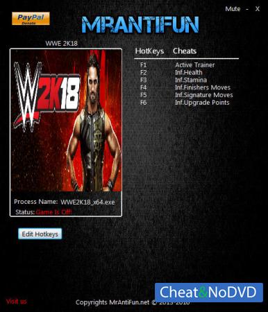 WWE 2K18  Trainer +5 v10.18.2017 {MrAntiFun}