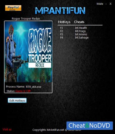 Rogue Trooper Redux  Trainer +4 v11.09.2017 {MrAntiFun}