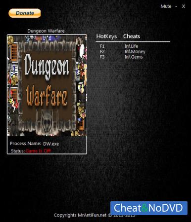 Dungeon Warfare  Trainer +3 v1.00 {MrAntiFun}