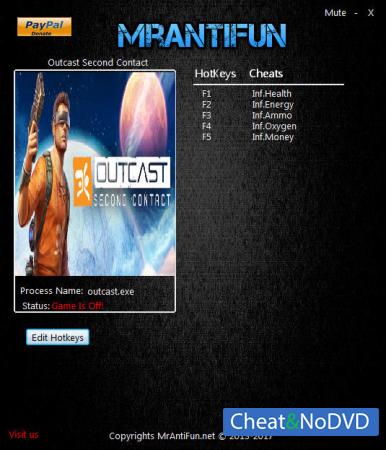 Outcast - Second Contact  Trainer +5 v11.27.2017 {MrAntiFun}