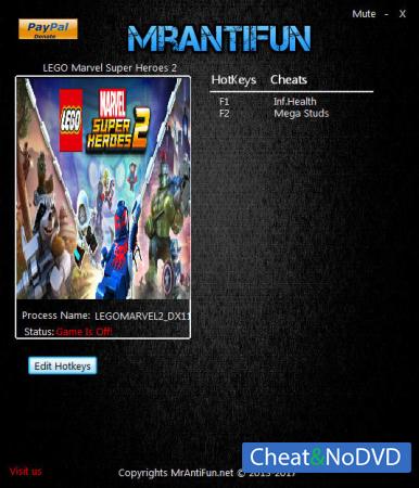 LEGO Marvel Super Heroes 2  Trainer +2 v1.00 {MrAntiFun}