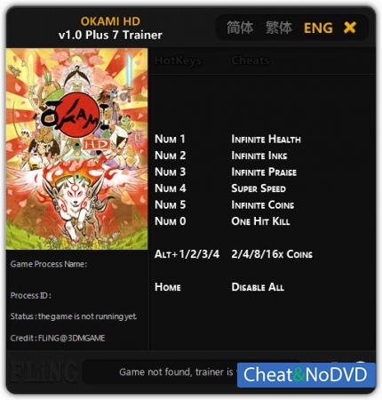 Okami HD  Trainer +7 v1.0 {FLiNG}