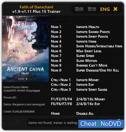 Faith of Danschant  Trainer +15 v1.9 - 1.11 {FLiNG}