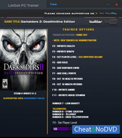 Darksiders 2: Deathinitive Edition  Trainer +13 v1.2 {LinGon}