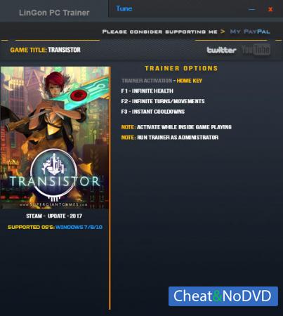 Transistor  Trainer +3 Update 2017 64bit {LinGon}