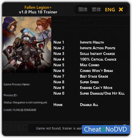 Fallen Legion Plus  Trainer +10 v1.0 {FLiNG}