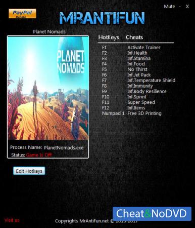 Planet Nomads  Trainer +12 v0.8.5.0 {MrAntiFun}