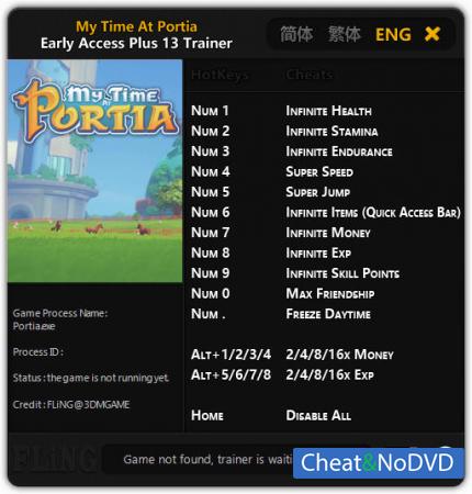 My Time at Portia  Trainer +13 Early Access {FLiNG}