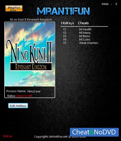 Ni No Kuni 2: Revenant Kingdom  Trainer +5 v1.00 {MrAntiFun} 