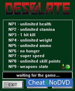 Desolate  Trainer +9 v0.7.80 - 07.84 {dR.oLLe}