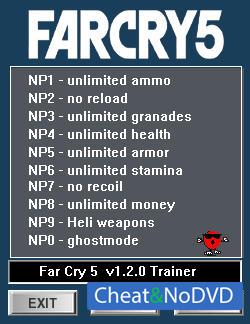 Far Cry 5  Trainer +10 v1.2.0 {dR.oLLe}