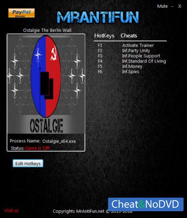 Ostalgie: The Berlin Wall  Trainer +5 v1.0.8 {MrAntiFun}