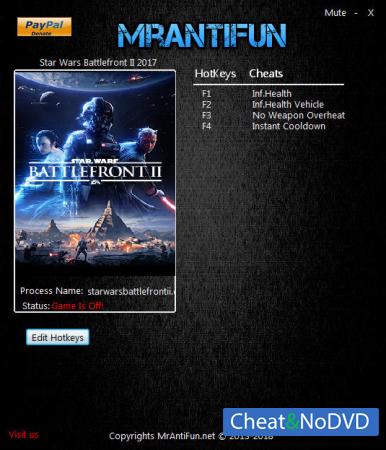 Star Wars: Battlefront 2 2017  Trainer +4 v04.14.2018 {MrAntiFun}