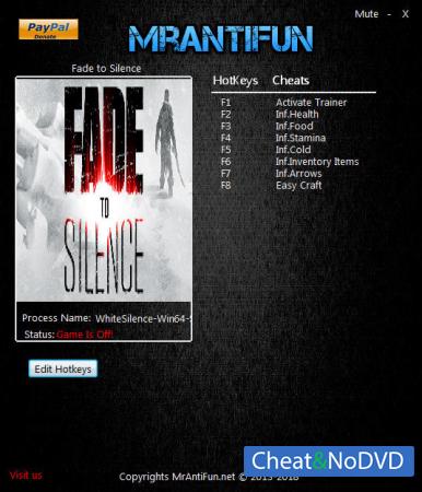 Fade to Silence  Trainer +7 v1.0.842 {MrAntiFun}